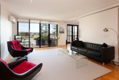 image of living room of holiday apartment manly